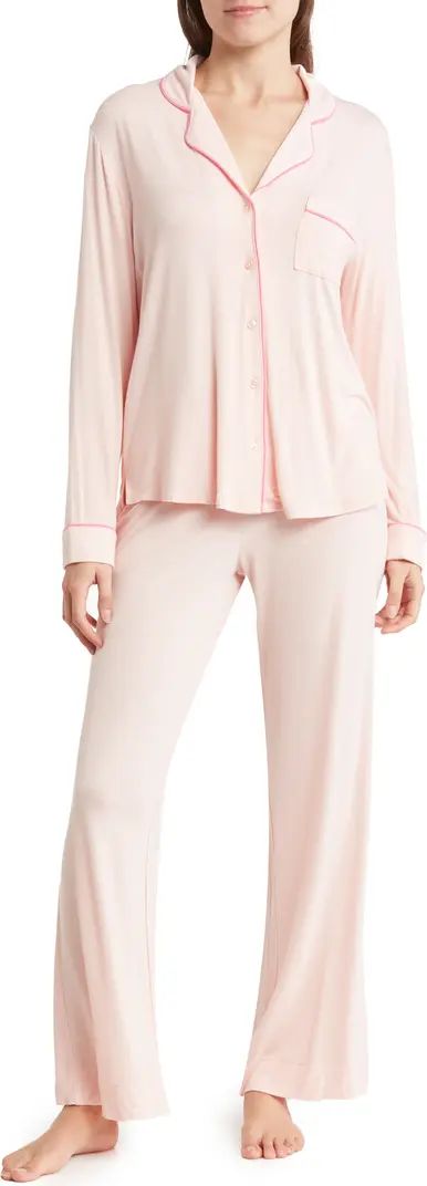 Tranquility Long Sleeve Shirt & Pants Two-Piece Pajama Set | Nordstrom Rack