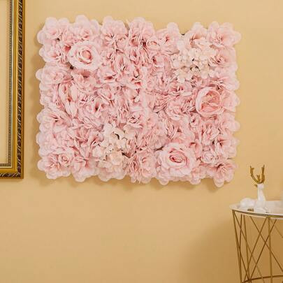 40*30cm Artificial Rose Flower Wall Decor, Suitable For Wedding, Room, Home, And Christmas Decoration | SHEIN