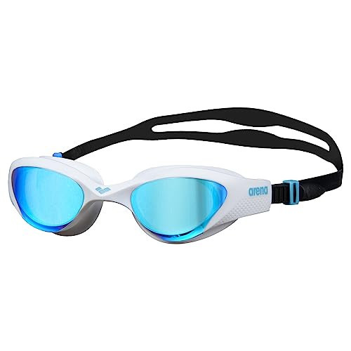 ARENA Unisex Adult The One Swim Goggles for Men and Women Watertight Fit Orbit-Proof Seals Anti-Fog Coated Mirror Lens, Blue/White/Black | Amazon (US)