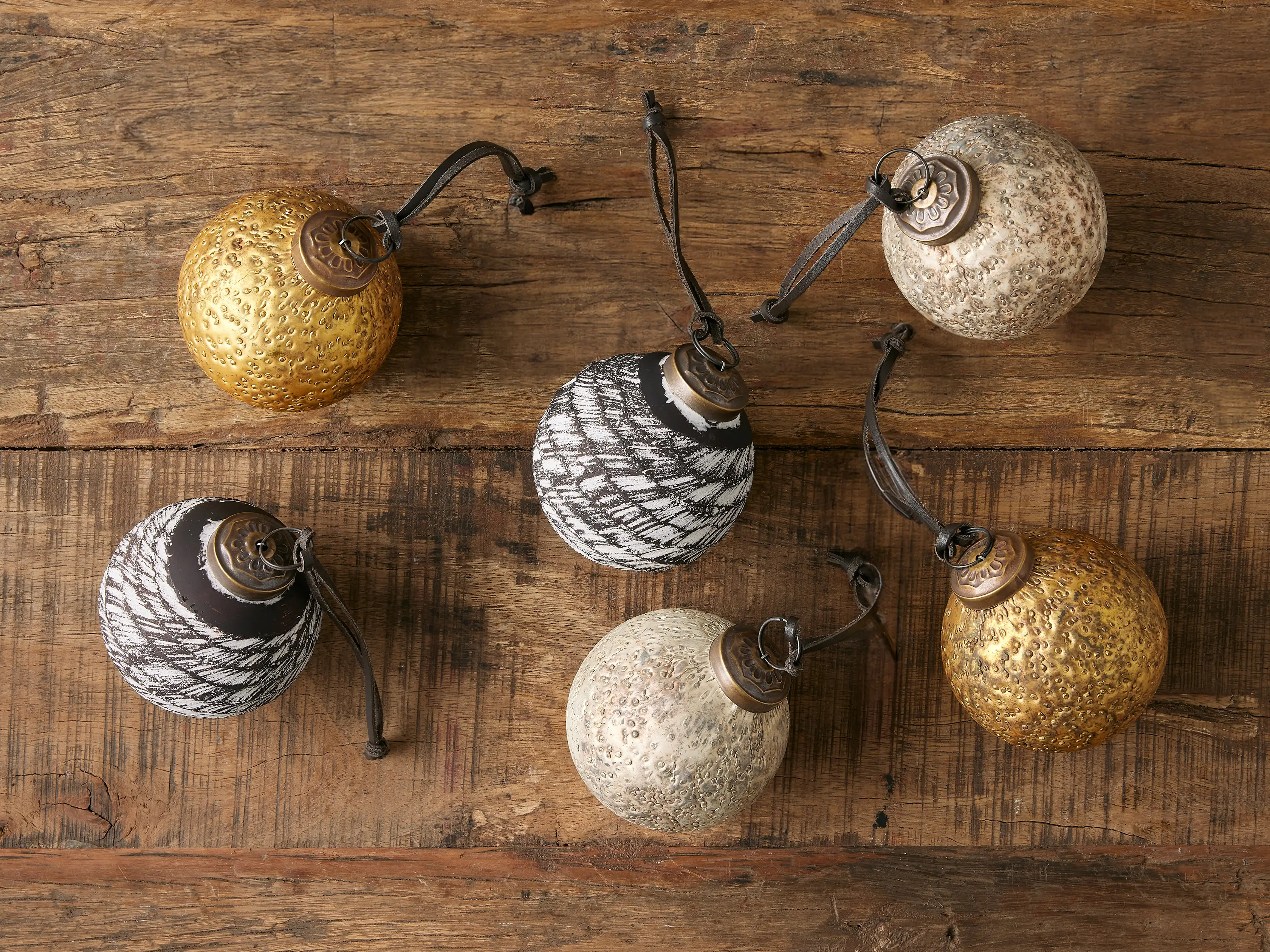 Antique Trio Ornaments (Set of 6) | Arhaus