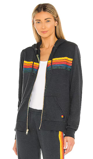 5 Stripe Hoodie in Charcoal | Revolve Clothing (Global)
