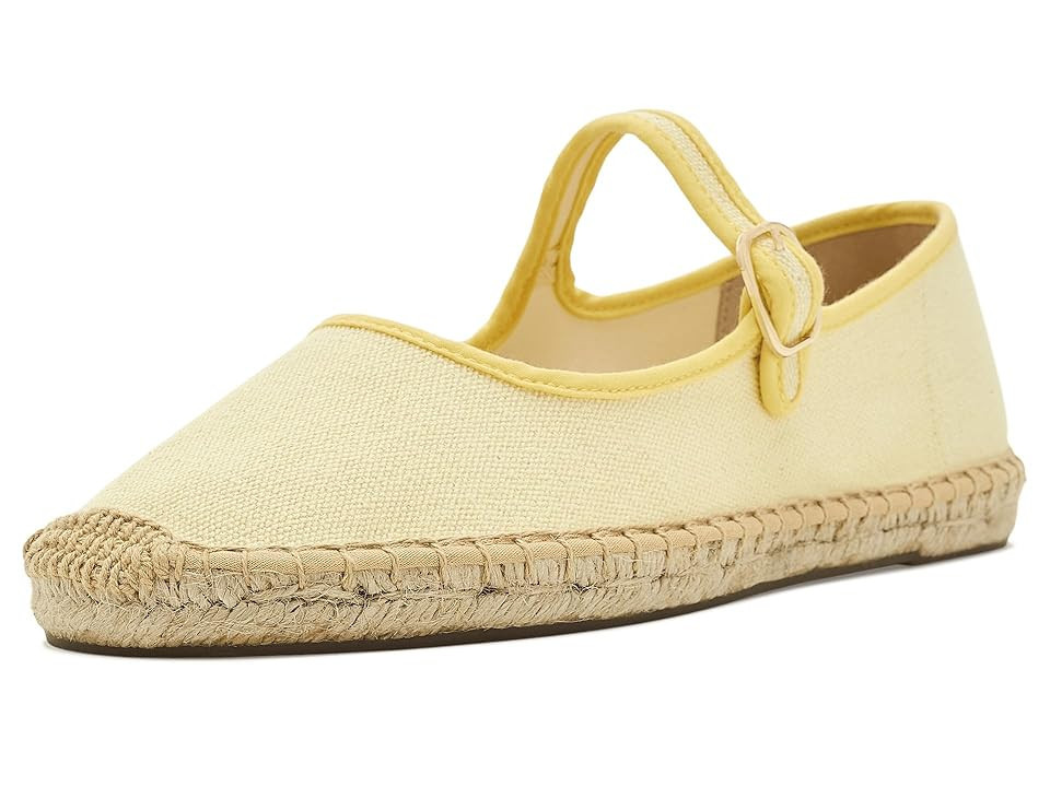 Soludos Mary Jane Espadrille Women's Flat Shoes Butter Yellow: EU 40 (US Women's 9-9.5) B - Medium | Zappos.com