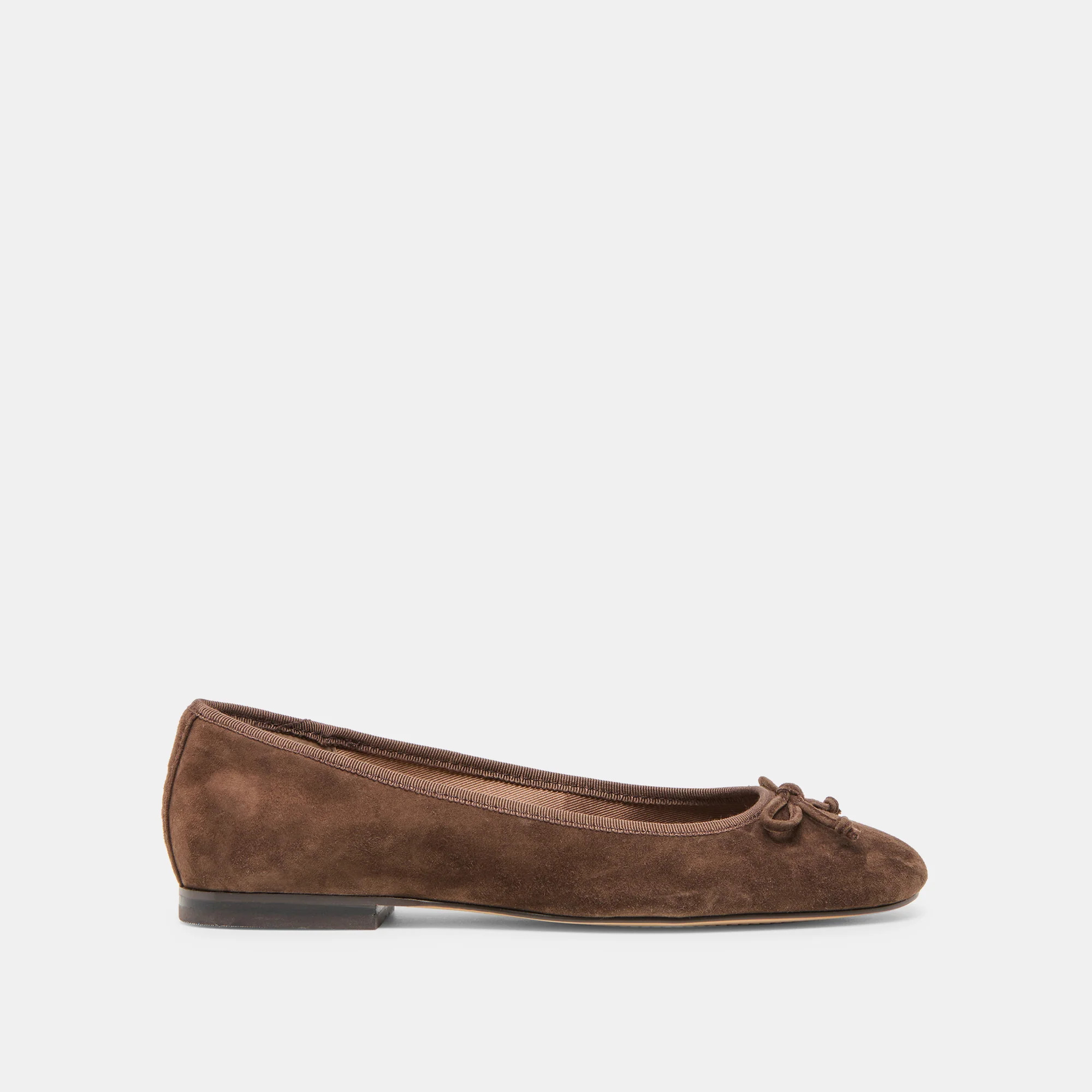Ritla Ballet Flats Dk Brown Suede | DolceVita.com