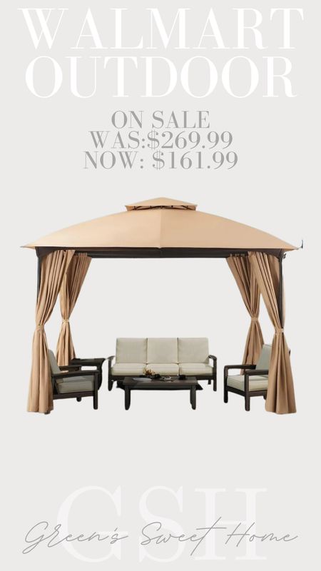 Walmart outdoor sale, outdoor pergola, outdoor furniture, outdoor living 

#LTKSeasonal #LTKhome #LTKsalealert