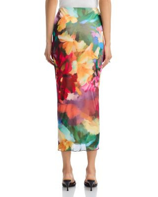 Floral Mesh Midi Skirt - Exclusive | Bloomingdale's (US)