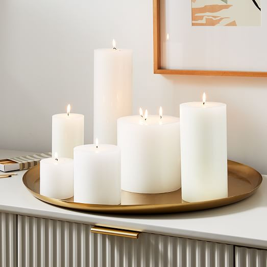 Unscented Wax Pillar Candle | West Elm (US)