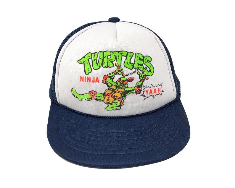 Vintage TMNT Hat Teenage Mutant Ninja Turtles 80s Trucker Snapback Cap Youth Kids Michelangelo B3 | Etsy (US)