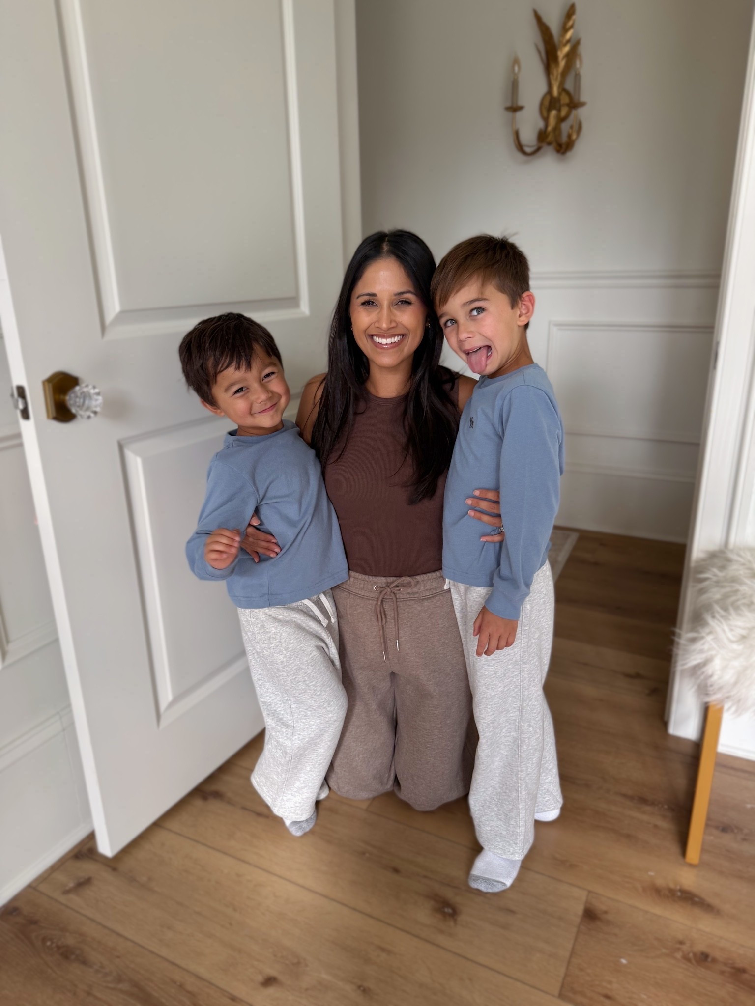If you're a boy mom, you know this struggle of getting photos together all too well, but at least they aren't complaining about the way their clothes fit becuase these @abercrombie lounge sets are so comfy! 
 #abercrombiepartner @abercrombiekids

#LTKootd #LTKmomlife #LTKKids