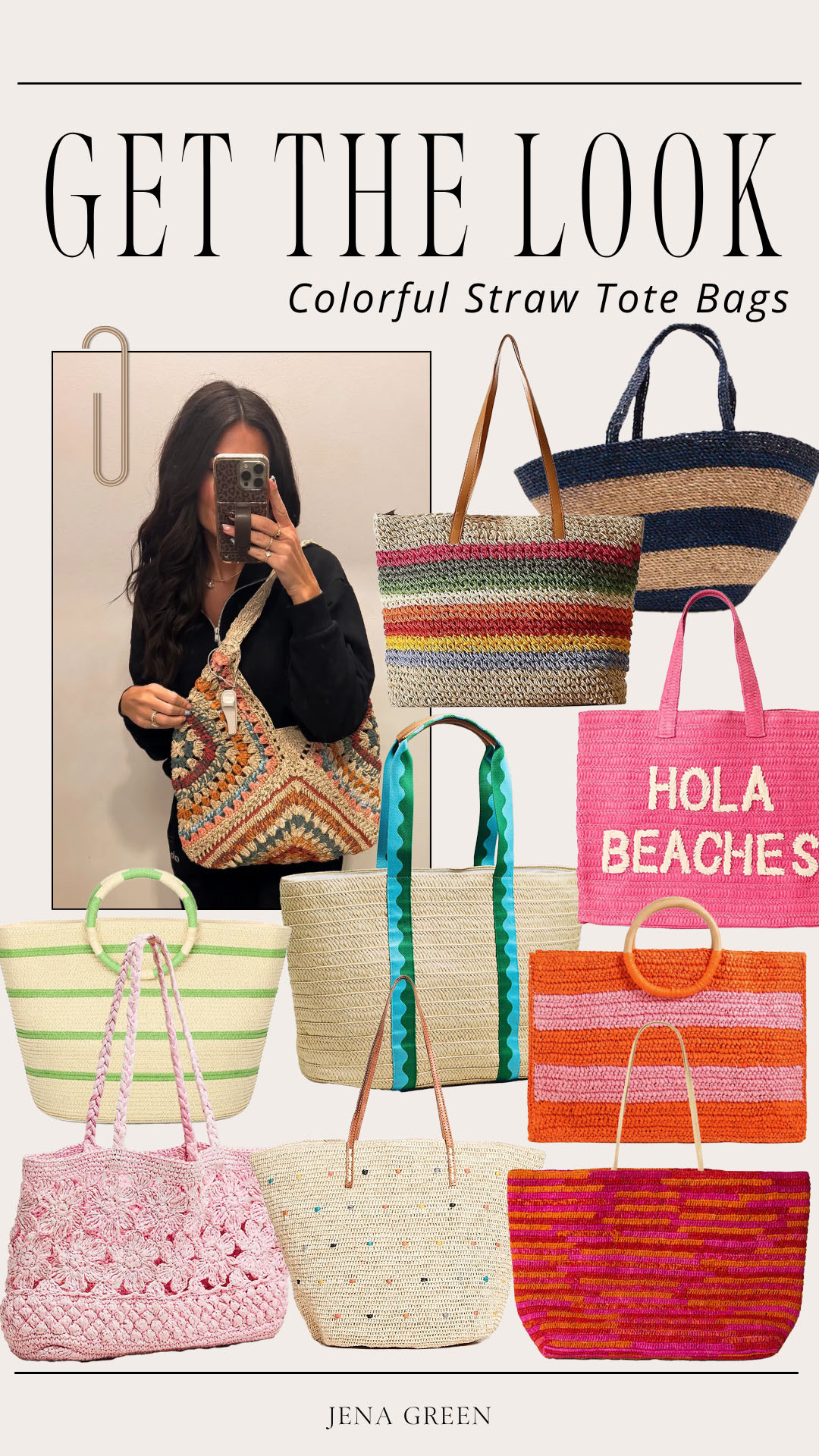 Colorful Straw Bags | Beach Bags | Colorful Tote Bags 

 #LTKSeasonal #LTKTravel