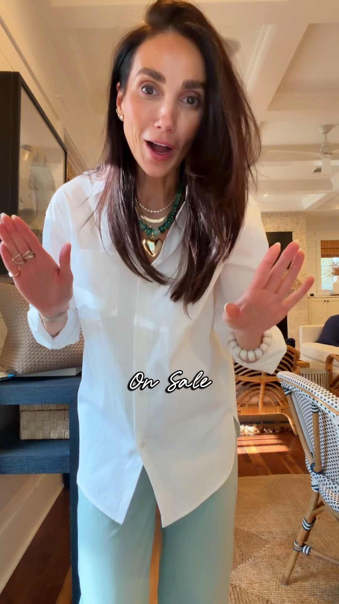 Crisp white shirt that doesn’t wrinkle - I’m in xs 

#LTKgrwm #LTKOver40 #LTKSaleAlert