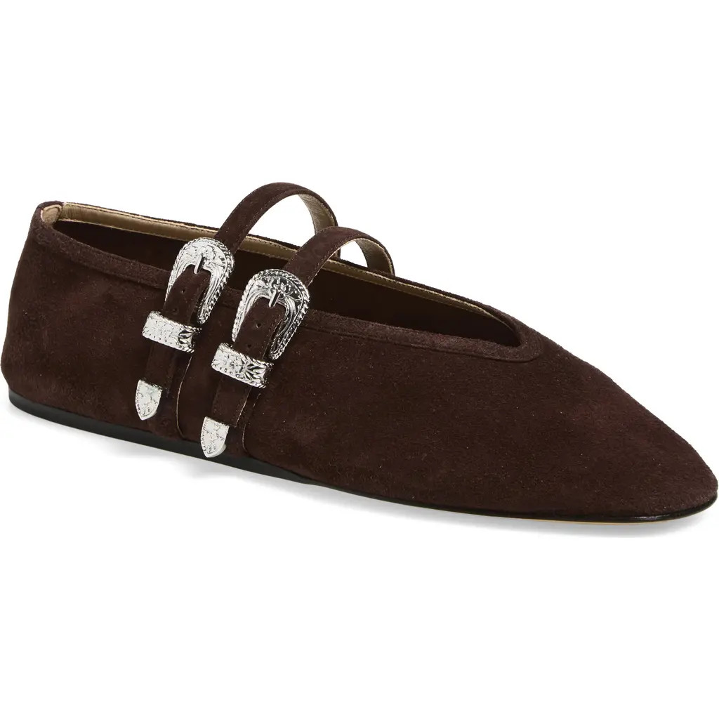Le Monde Béryl Claudia Mary Jane Flat in Chocolate at Nordstrom, Size 6.5Us | Nordstrom
