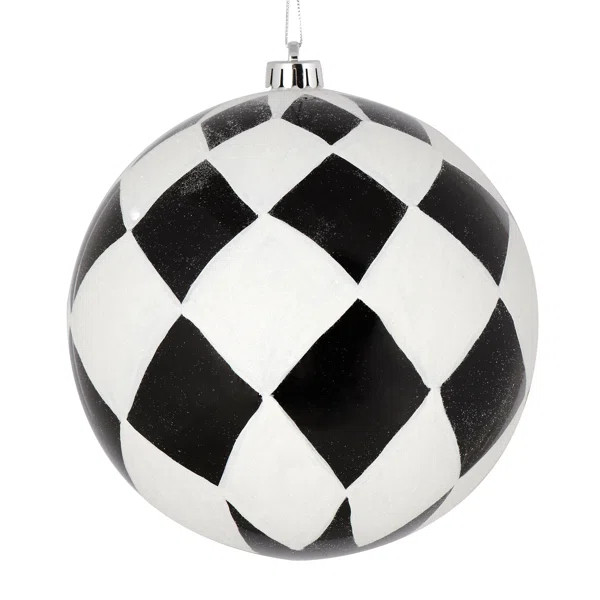 Vickerman Ball with White Diamond Glitter Christmas Ornament | Wayfair North America