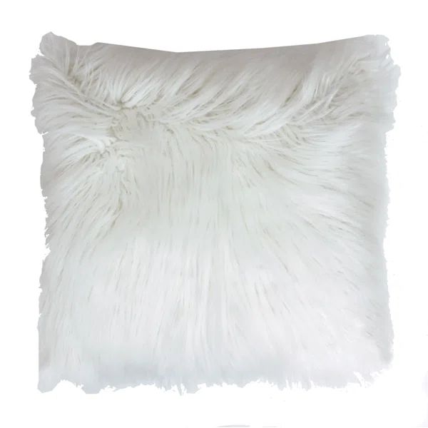 Thro Keller Faux Mongolian Throw Pillow | Wayfair North America