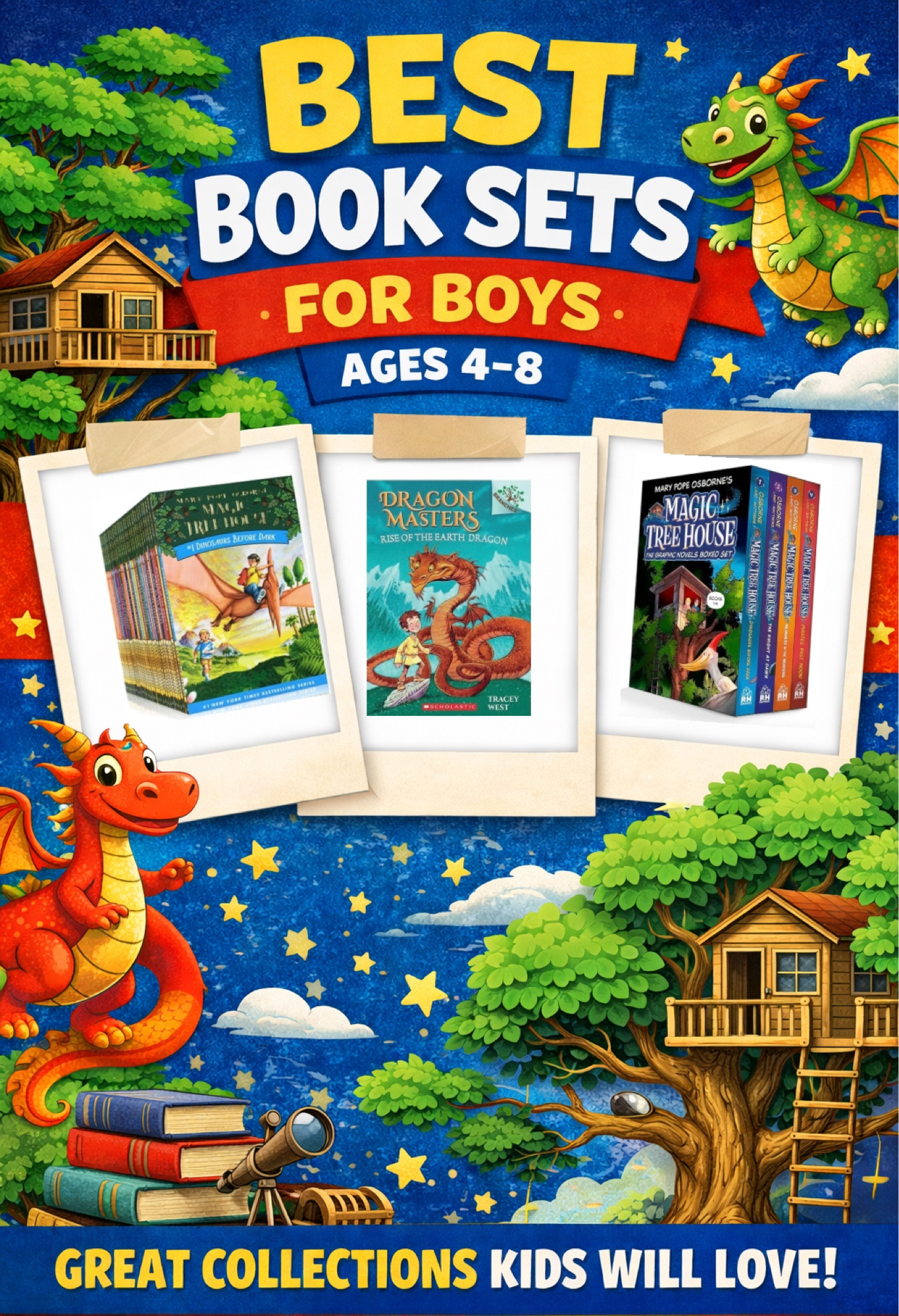 Looking for great books to read to or with your 4-8 year old kids? Check out these amazing series! Perfect for homeschool kids too! 

Book series | magic treehouse | dragon masters | kids | book reccommendations

#LTKGiftGuide #LTKKids