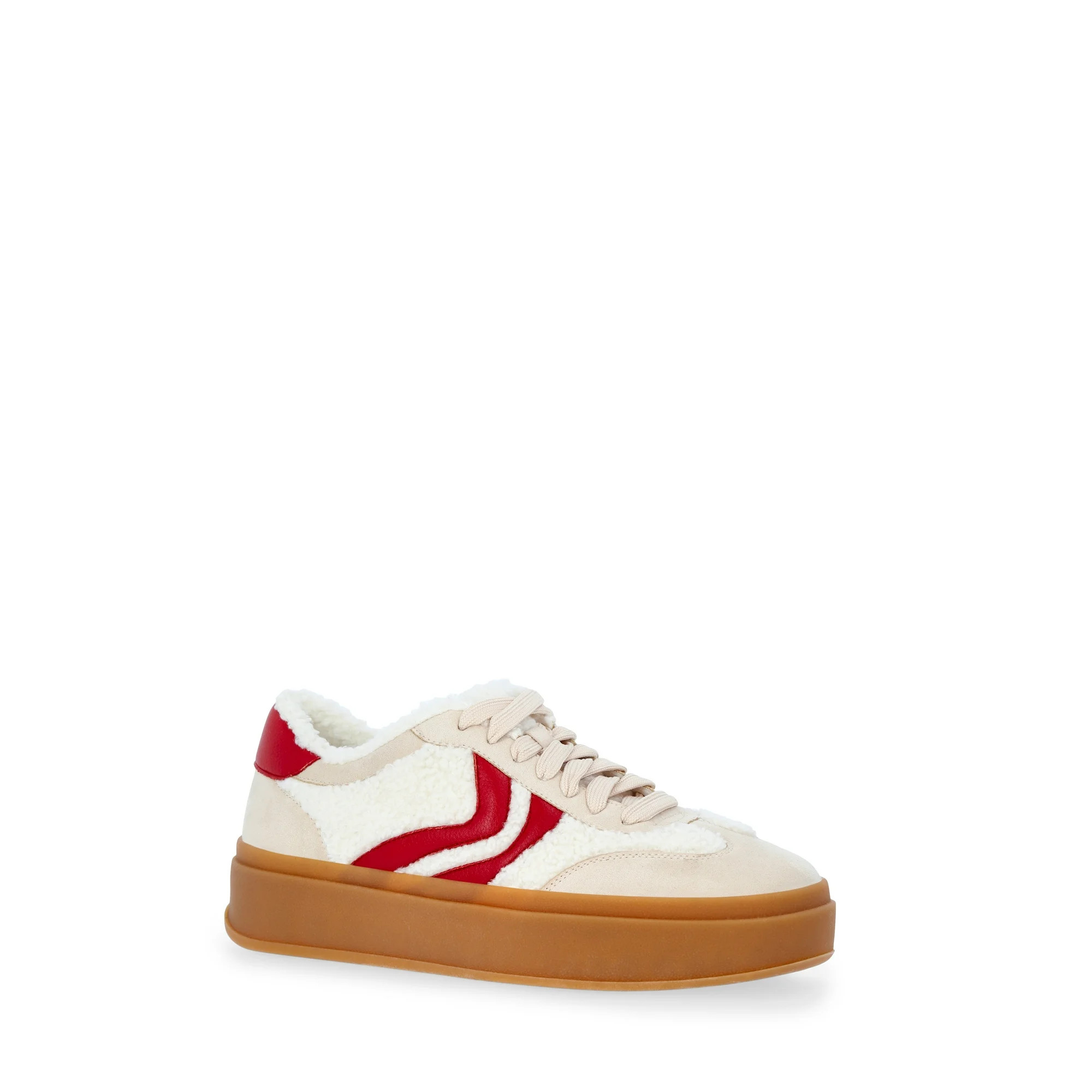 Madden NYC Women's Faux Shearling Platform Sneakers | Walmart (US)