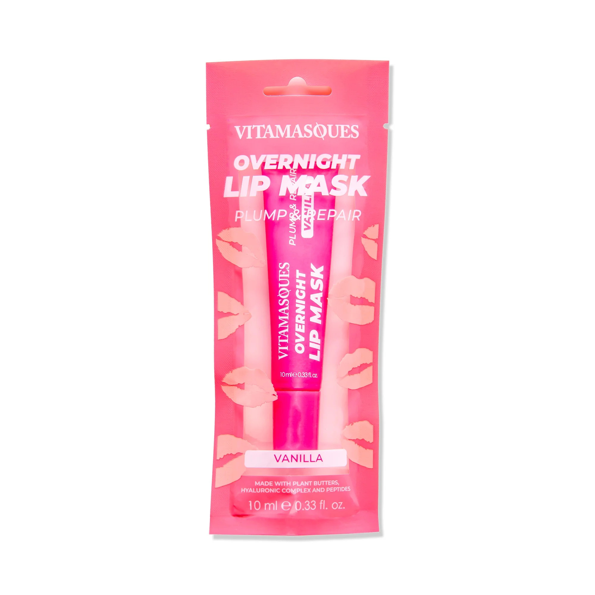 Vitamasques Overnight Lip Mask Plump & Repair, for All Skin Types, Vanilla, One Count (10 ml) | Walmart (US)