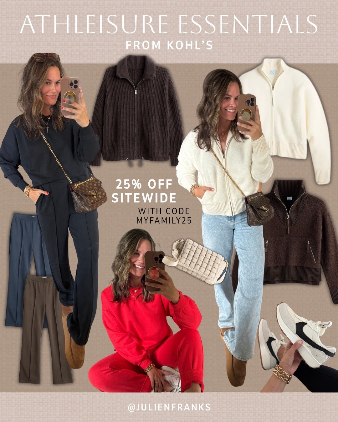 Get 25% off sitewide at Kohl’s right now, and snag these athleisure essentials with code MYFAMILY25 🤩 I’ve been living in these matching sets and go-to cozy styles this season, and I’m obsessed!

#kohlsfinds #matchingset #athleisure #loungewear #casualoutfits #everydayoutfits #winteroutfits #styleinspo #salealert

#LTKSaleAlert #LTKHoliday #LTKGiftGuide