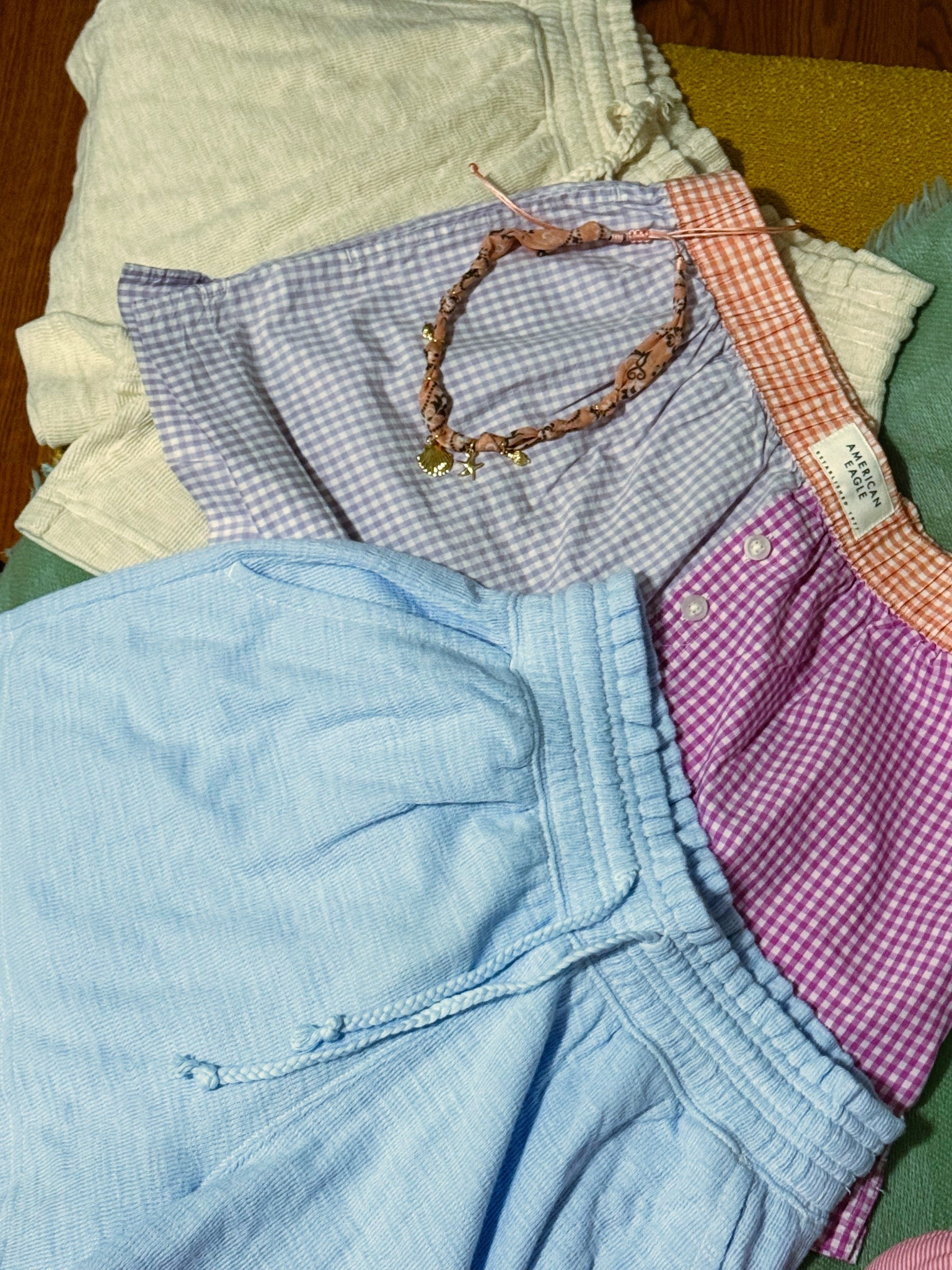 $10 Aerie Shorts
$20 AE Boxers 
$13 Scarf Charm Necklace 

XS in shorts/ tts in aerie and AE typically

Aerie real
Aexme
Shorts
Summer 
Loungewear 
Spring 
Necklace 
Accessories 

#LTKStyleTip #LTKTravel #LTKSaleAlert