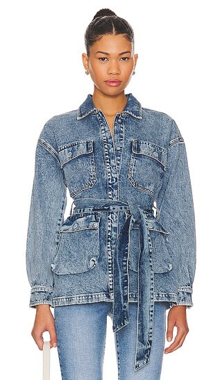 Uniform Cargo Jacket in Indigo301 | Revolve Clothing (Global)