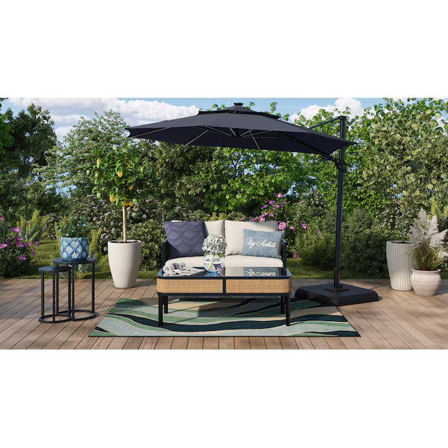 Origin 21 Chandler 2 -Piece Patio Conversation Set with Cream Cushions | Lowe's