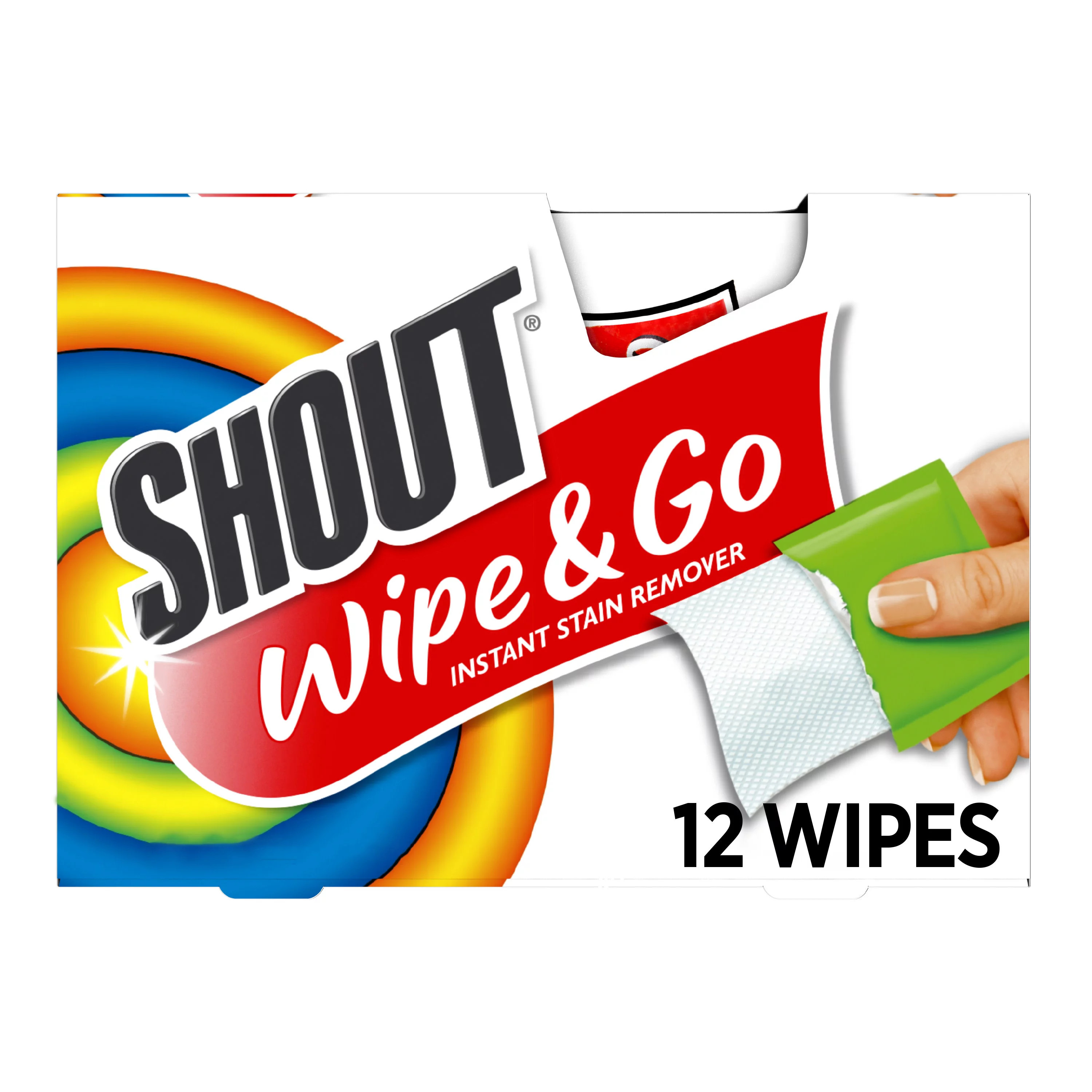 Shout Wipe & Go, Instant Stain Remover, 12 Wipes | Walmart (US)