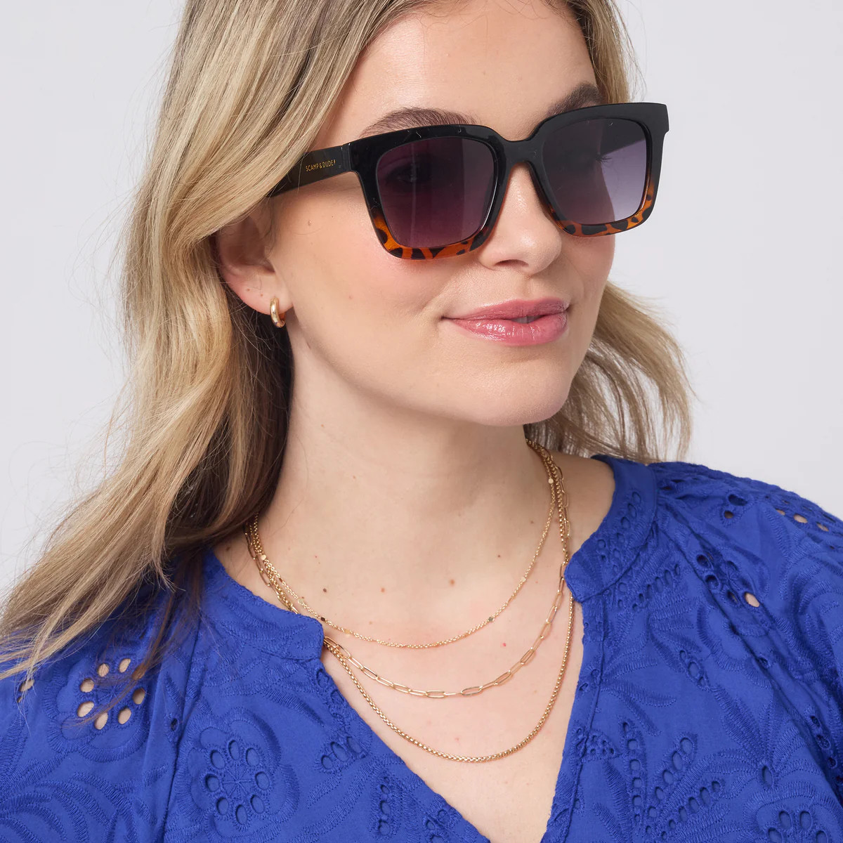 Anais Tortoiseshell Square Sunglasses Scamp & Dude | Scamp & Dude