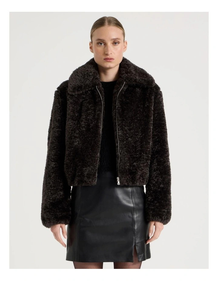 BlaqTeddy Bomber Jacket in Black | Myer