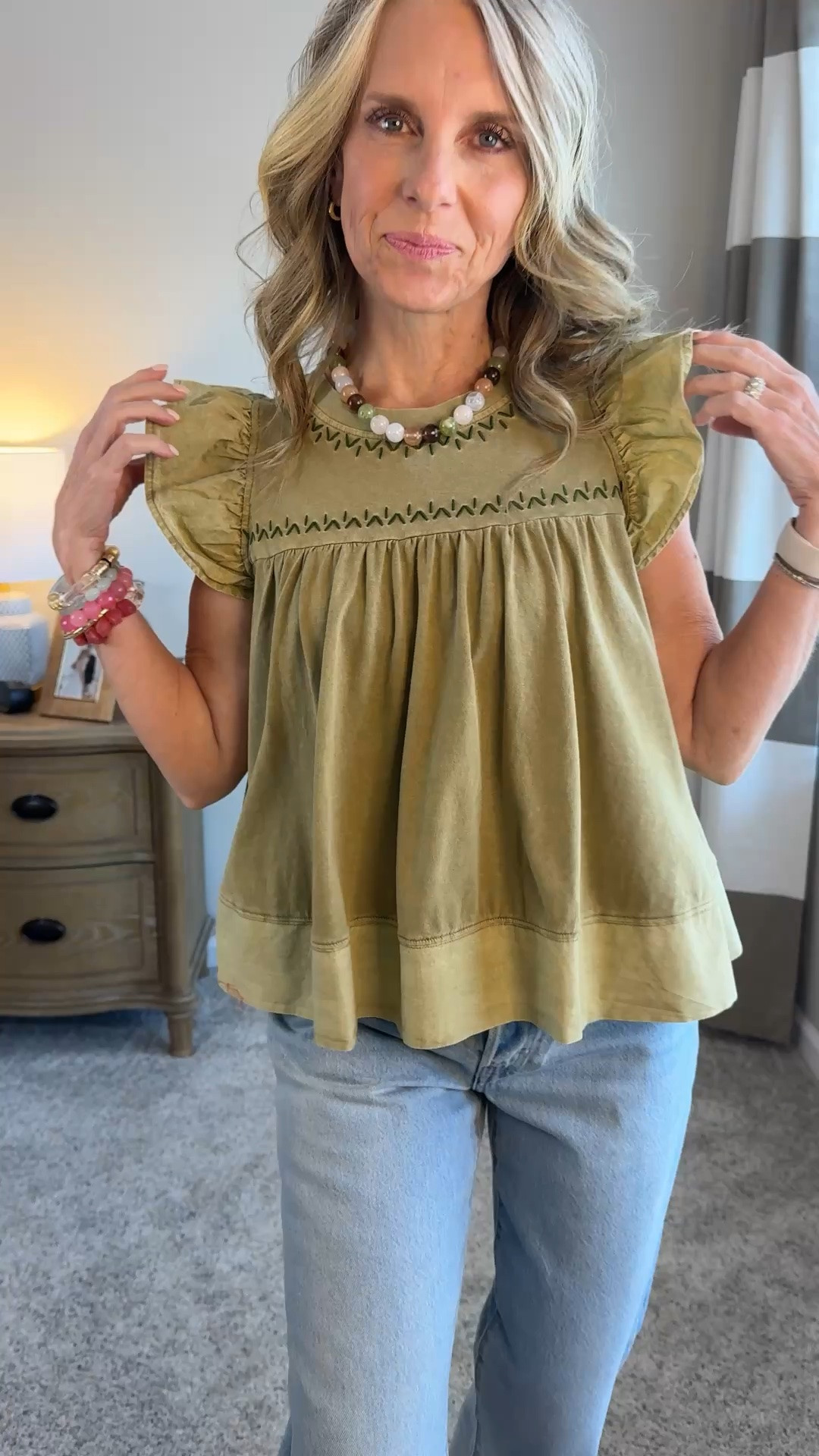 This would be super cute with cut off denim shorts or black pants. White denim…or linen Wearing XS and 26 in the jeans. Use COAST20 on Allie + Bess

#LTKootd #LTKgrwm #LTKOver40