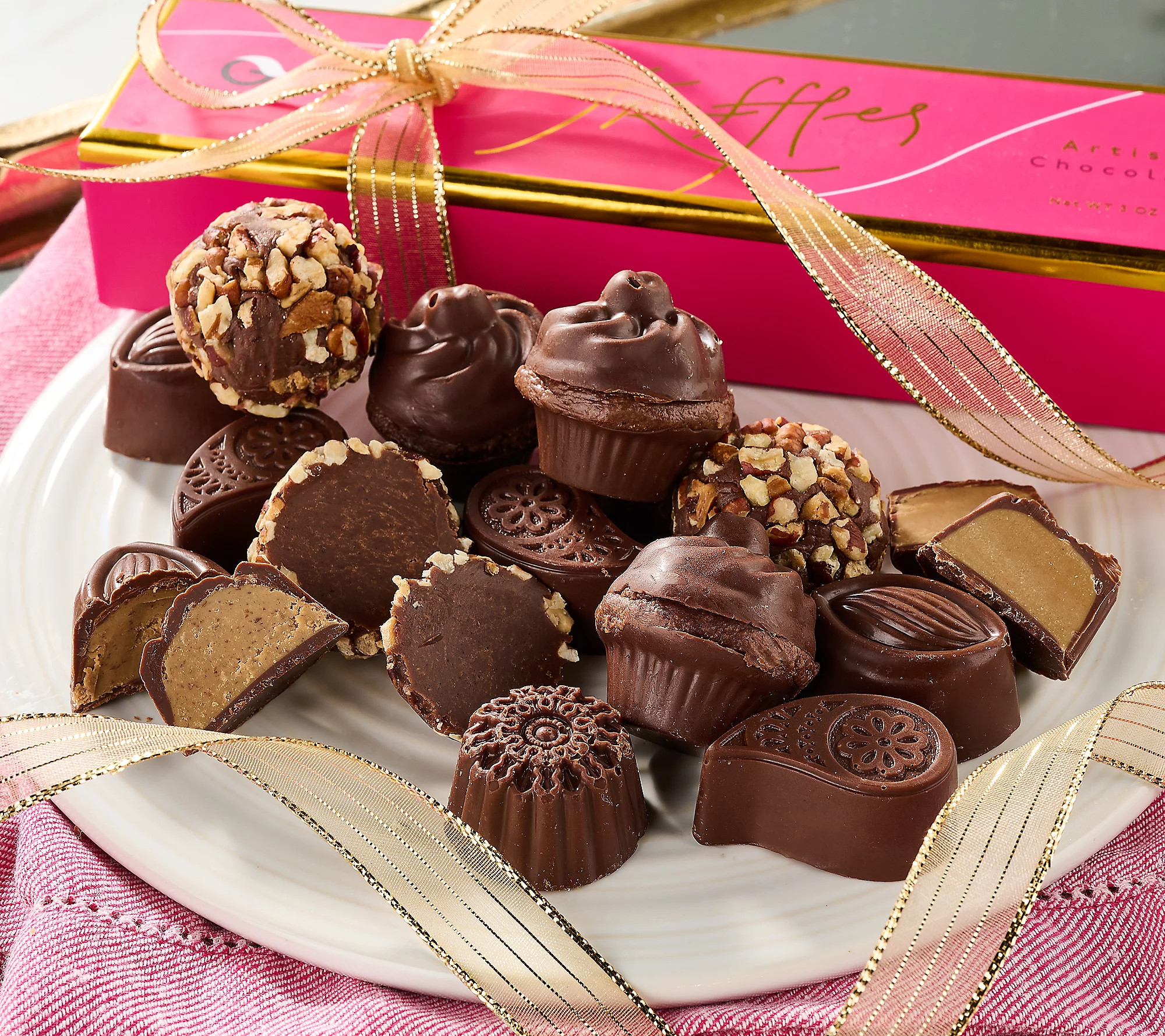 Good Girl Chocolate Set of (3) 5pc Truffle Gift Boxes | QVC