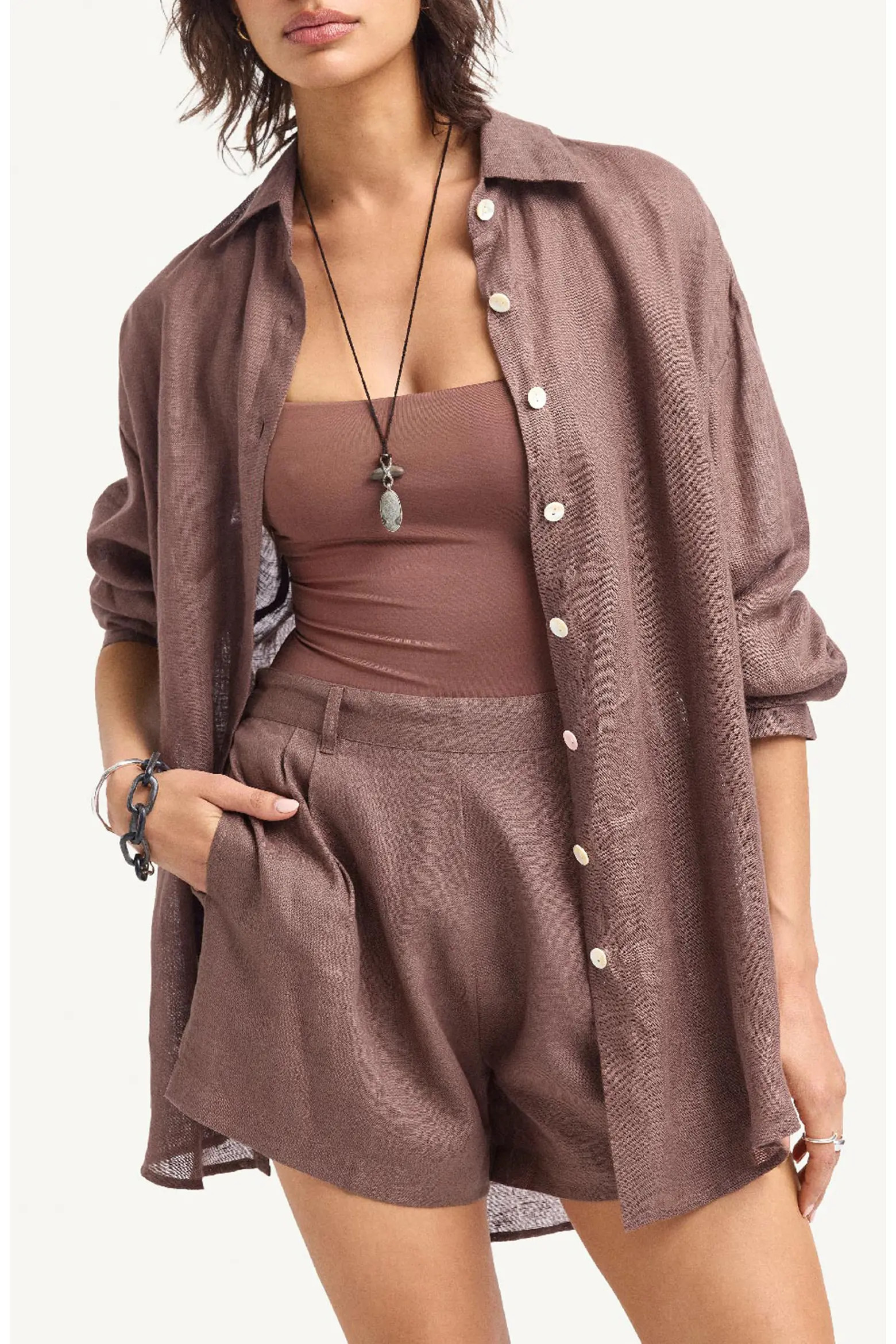 Playa Oversize Linen Cover-Up Shirt (Women) | Nordstrom | Nordstrom