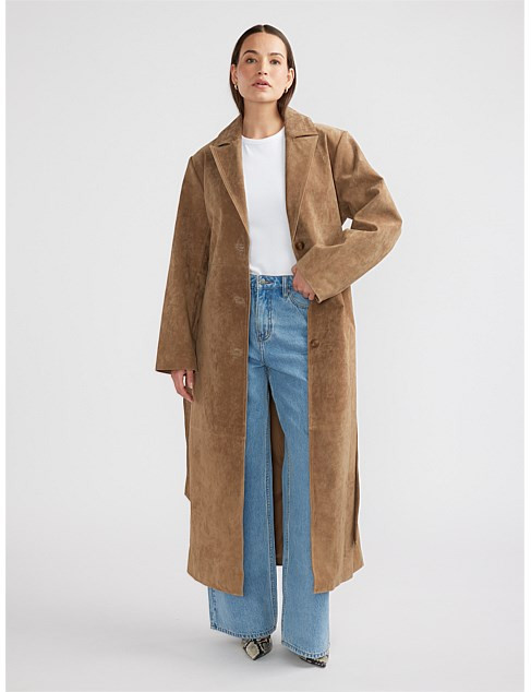 MILEY SUEDE TRENCH | David Jones (Australia & New Zealand)