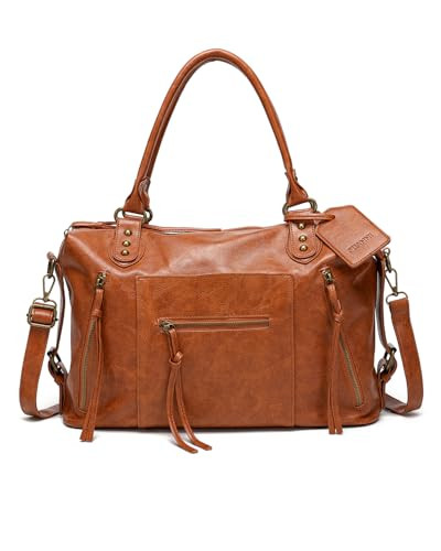 Vegan Leather City Tote Bag for Women, Vintage Y2K Purse, Handbag | Amazon (CA)