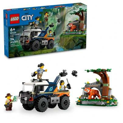 City Jungle Explorer Off-Road Truck, Jungle Toy Building Set For Kids Aged 6 And Up, Fun Birthday Gift Idea, Off-Road Toy Truck Vehicle, 3 Adventurer | SHEIN