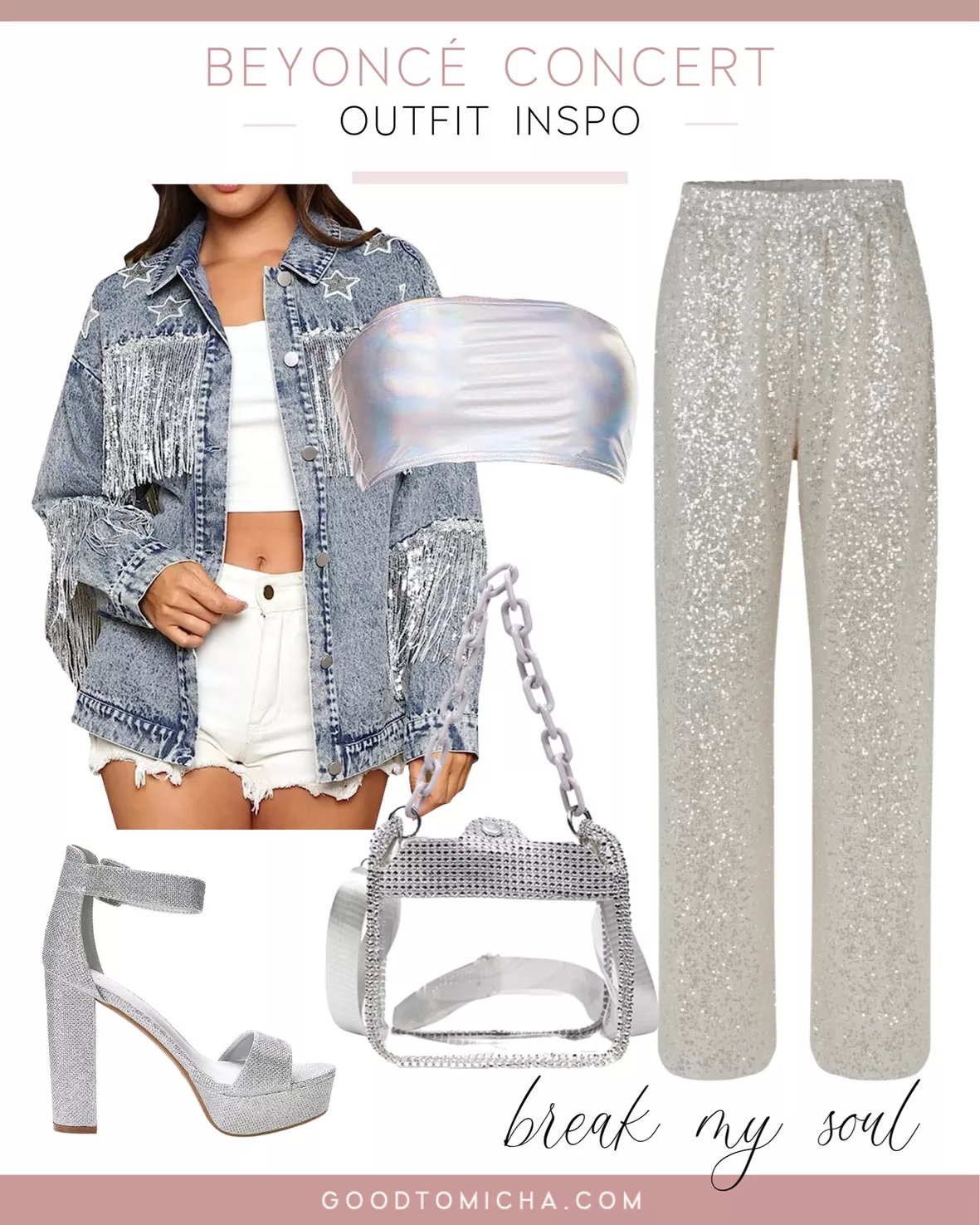top of the charts  Silver jeans outfit, Silver pants, Silver outfits