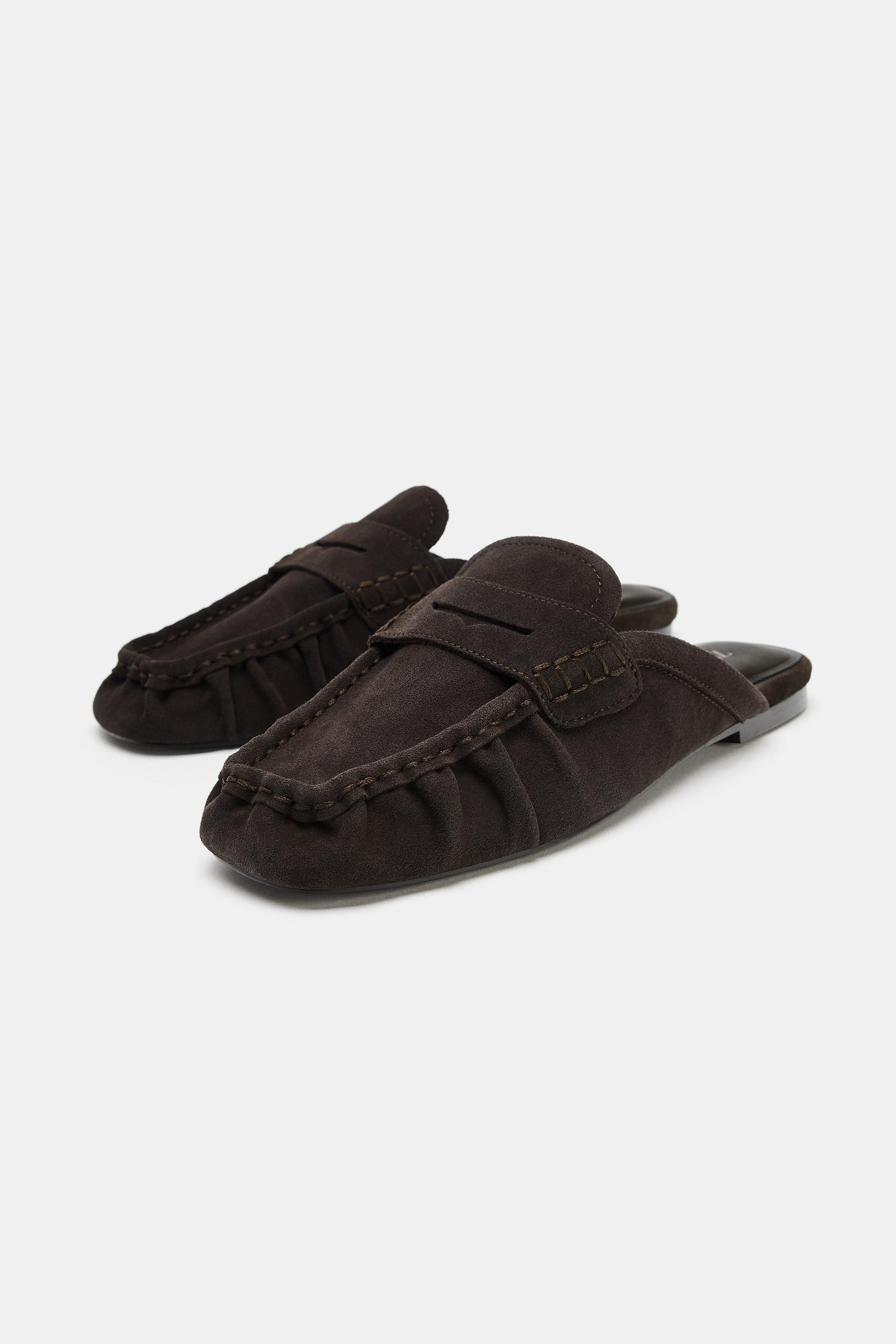 LEATHER MULE LOAFERS | Zara US