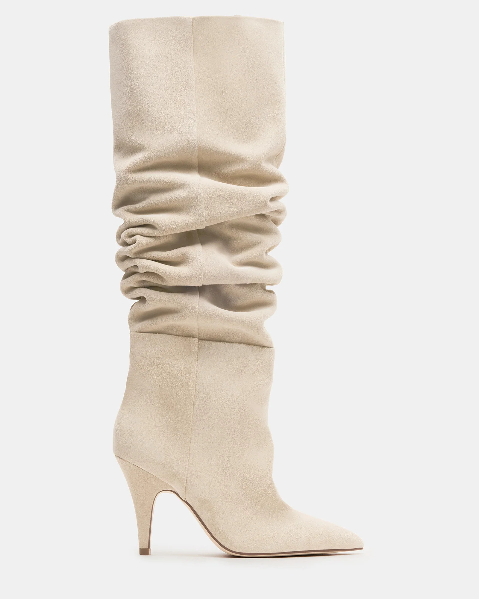 BELLAMIE Sand Suede Knee-High Pointed Toe Boot | Women's Boots | Steve Madden (US)