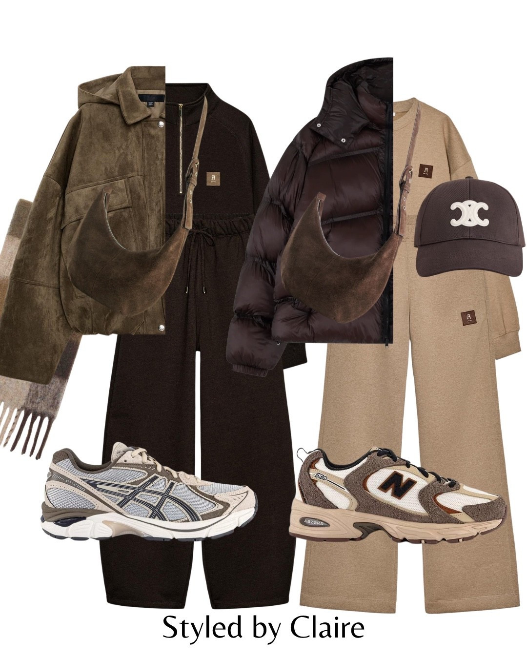 JOGGER SETS🙋🏽‍♀️
Tags: Zara plush waistband zip up jogger sets athleisure activewear everyday busy mum January cozy outfit suede bomber jacket khaki chocolate brown trainers asics gel new balance 530 suede puffer coat crossbody bag acne body bag acne studios scarf cap fashion winter city break capsule wardrobe elevated basics 

#LTKstyletip #LTKwinter #LTKshoes