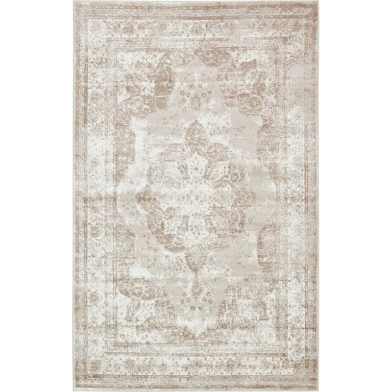 Brandt Oriental Brown/Beige/Ivory Area Rug | Wayfair North America