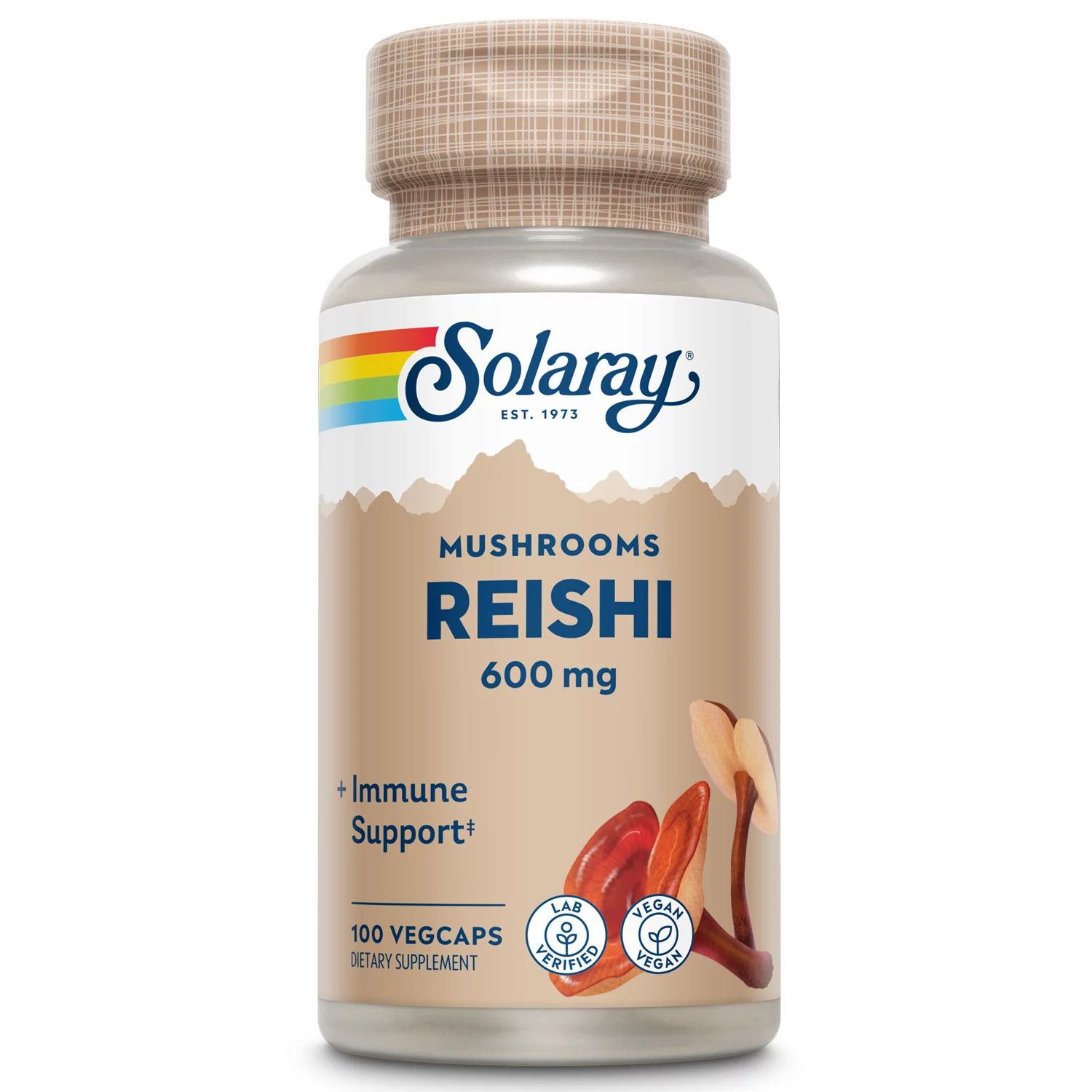 Solaray Reishi Mushroom 600mg | Healthy Immune, Cardiovascular & Brain Function Support | Energy ... | Walmart (US)