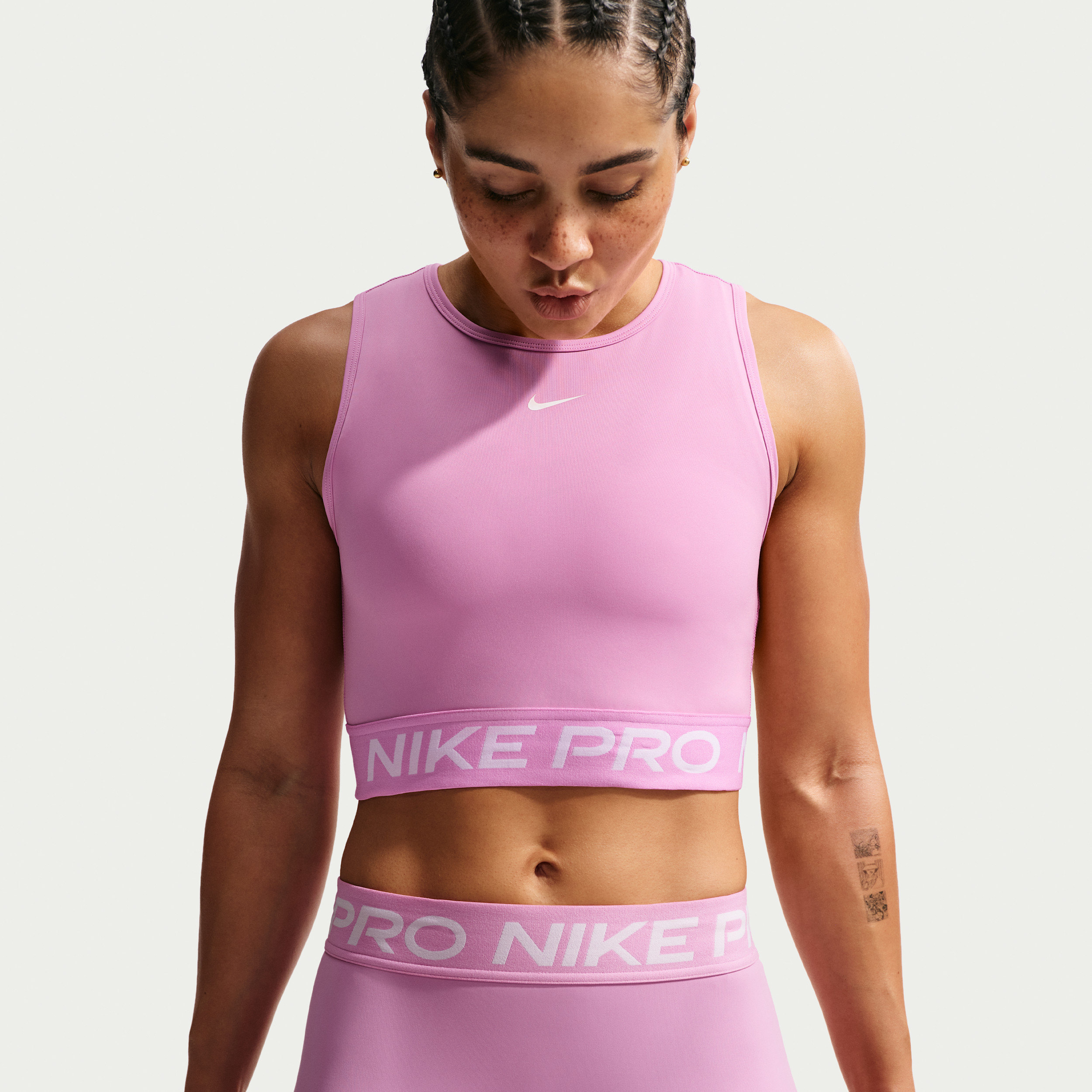 Women's Nike Pro Dri-FIT Cropped Tank Top in Purple | FZ3615-503 | Nike (US)
