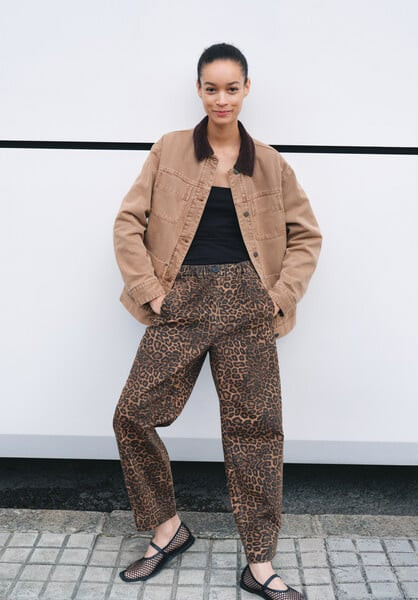 Jack Barrel Leg Pull On Trousers | Hush UK