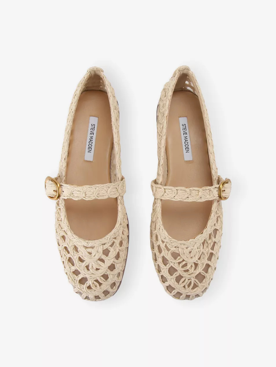 Melody Raffia Ballet Flats | Selfridges