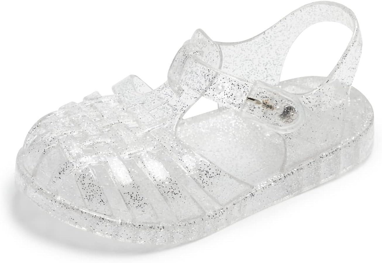 Amazon.com: KIDSUN Toddler Girls Jelly Sandals Closed Toe Water Beach Summer Shoes Soft Rubber So... | Amazon (US)
