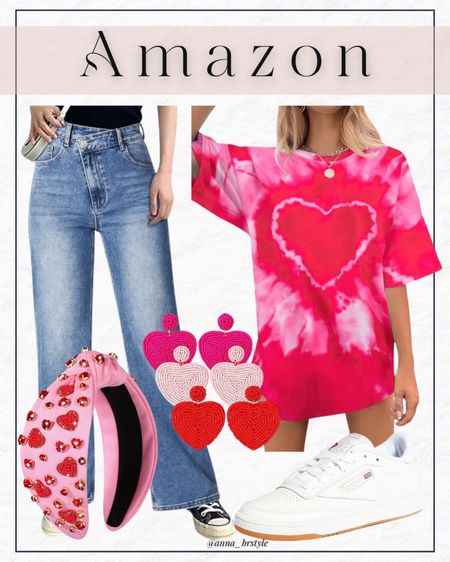 Valentine's Day outfit, Valentine's Dat graphic tshirt, Vday outfit ideas

#LTKfindsunder50 #LTKfindsunder100