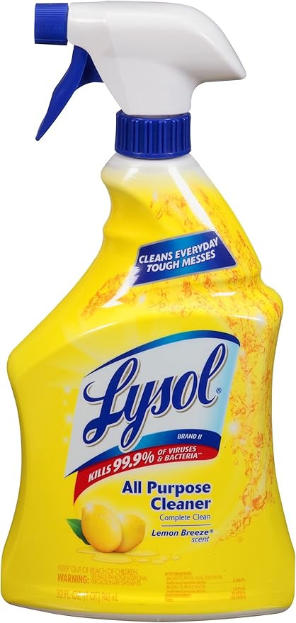 Lysol All-Purpose Cleaner - Spray - 32 fl oz (1 Quart) - Lemon Scent - Yellow | Amazon (US)