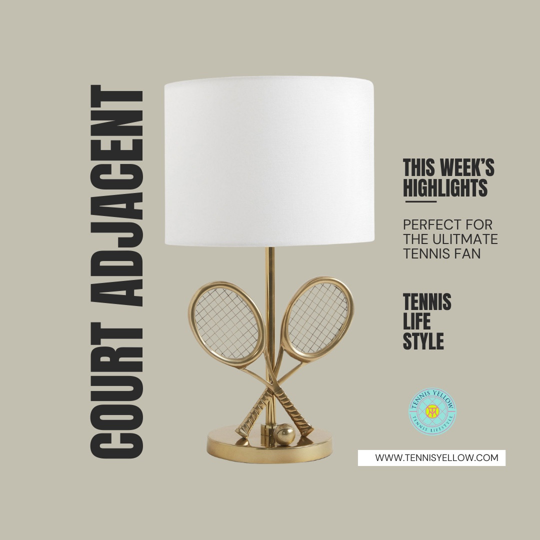 Serving style on and off the court 🎾✨
 Whether you're rally-ready or just sipping a dirty soda courtside, these looks bring the vibe.
 From classic whites to court-adjacent chic, I’ve rounded up some of my fave finds this week. And all are linked here for easy shopping 🛍️👇

1 - Gold Tennis Racket Table Lamp | Pottery Barn Teen
2 - Light Blue Suzanne Tennis Dress | Tnuck Sport
3 - Match Point Earring Set | Baublebar
4 - Everywhere Belt Bag 1L | Lululemon
5 - Match Point Pleated Dress | Athleta
 💬 Tell me your fave 📲 Follow for weekly tennis finds that hit different
#TennisStyle #CourtChic #TennisYellowFinds #SportyChic #TennisLooks #LTKtennis #TennisFashion #TennisVibes #CourtAdjacent #LookGoodPlayGood

#LTKOver40 #LTKActive