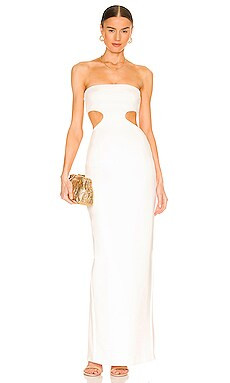 Natalie Rolt Carmen Gown in White from Revolve.com | Revolve Clothing (Global)