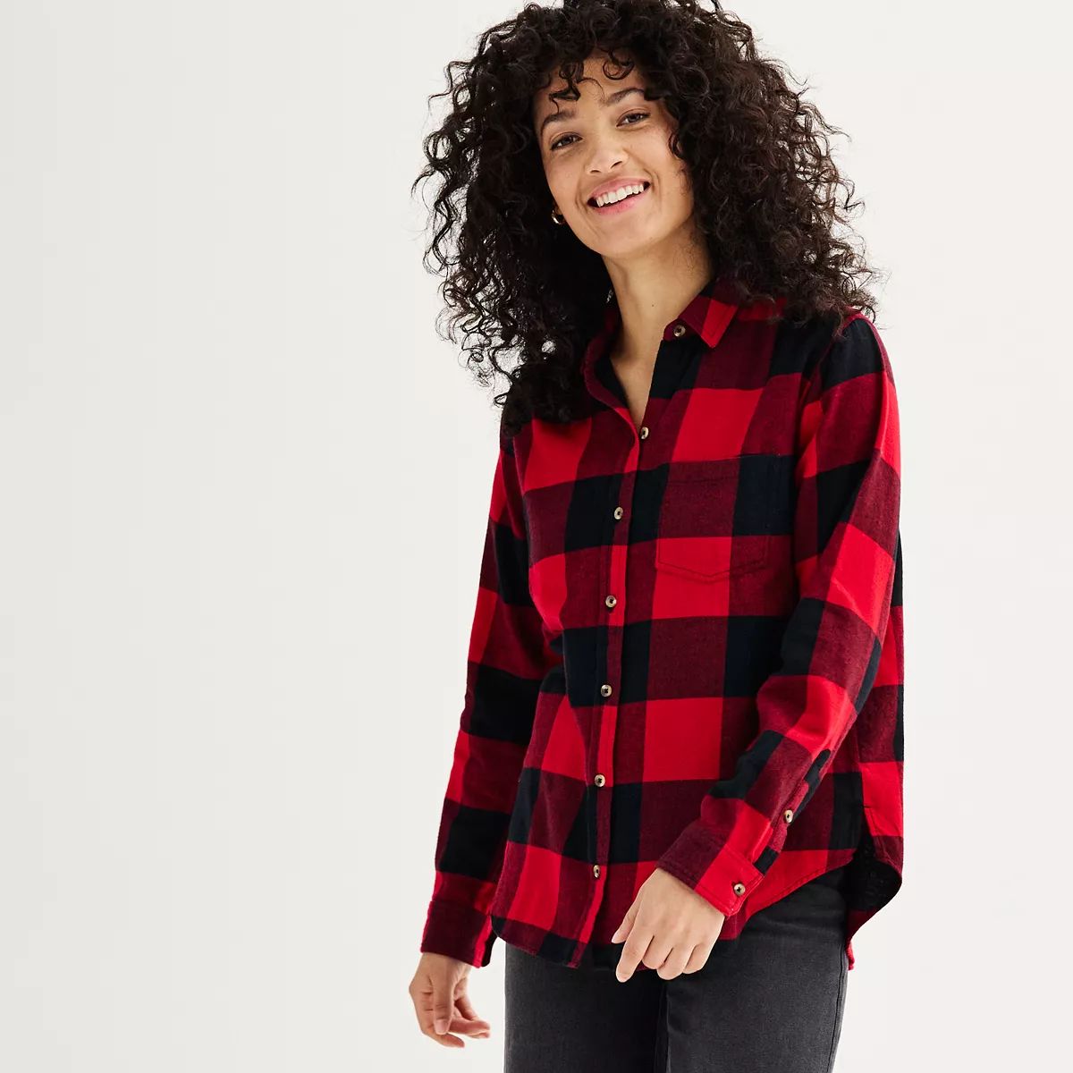 Women's Sonoma Goods For Life® Everyday Flannel Shirt | Kohl's