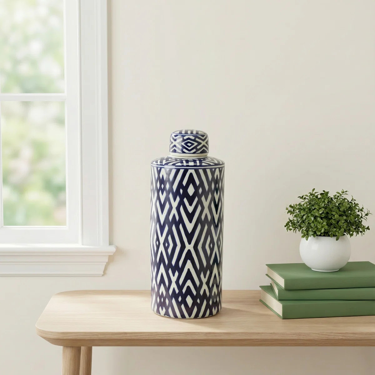 D7x18" Gallier Handmade Ceramic / Porcelain Decorative Urns & Jars | Wayfair North America