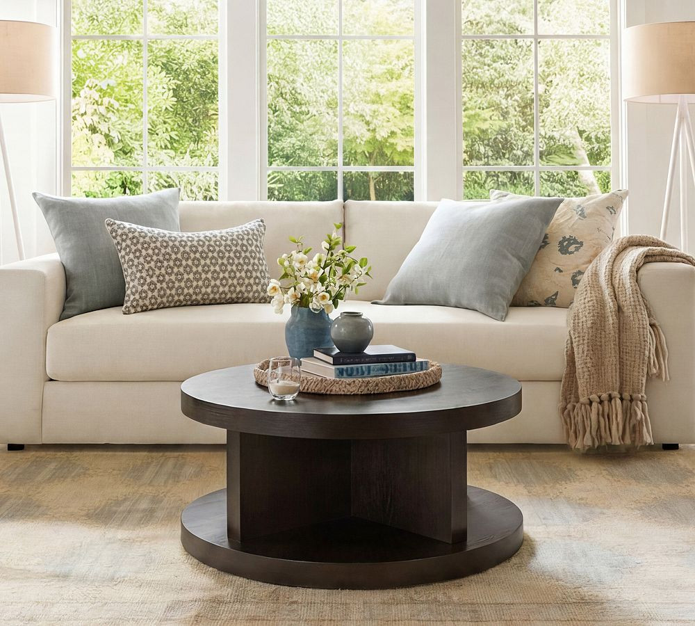 Newport Round Coffee Table (36") | Pottery Barn (US)